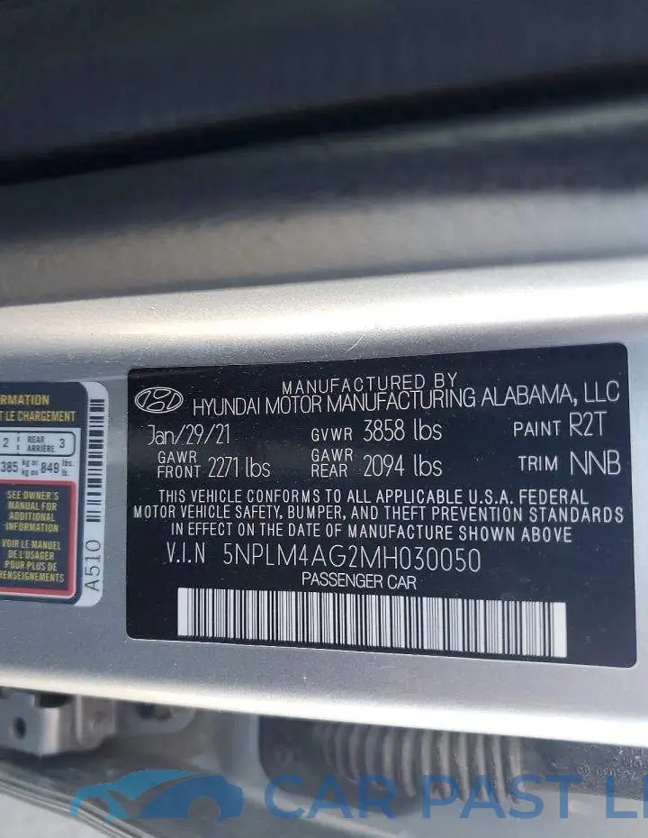 5NPLM4AG2MH030050# 12