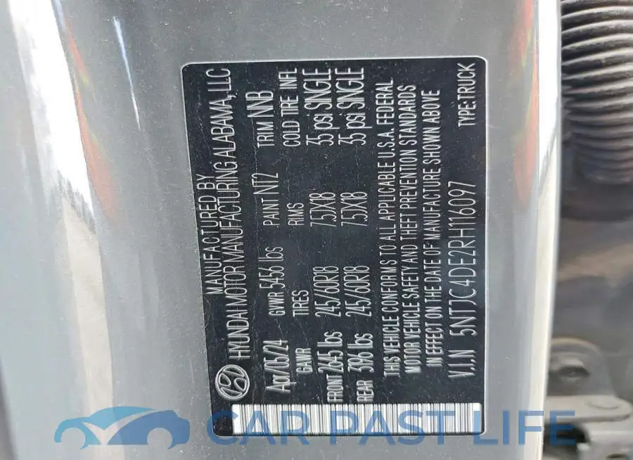 5NTJC4DE2RH116097# 13