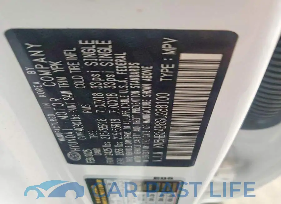 KM8HB3AB8SU288100# 12