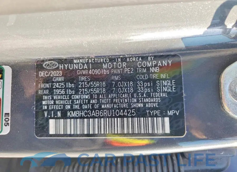 KM8HC3AB6RU104425# 14
