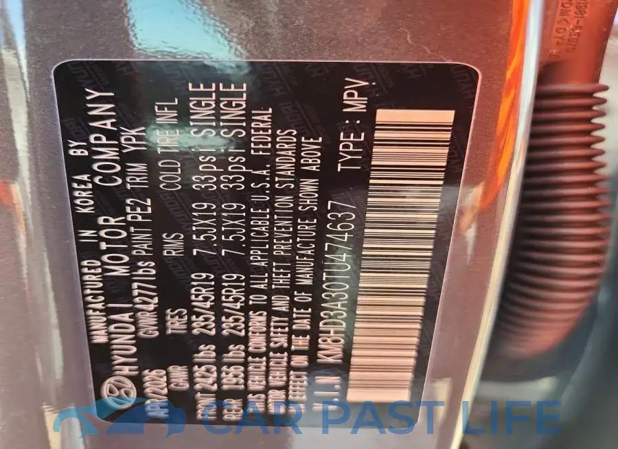 KM8HD3A30TU474637# 14