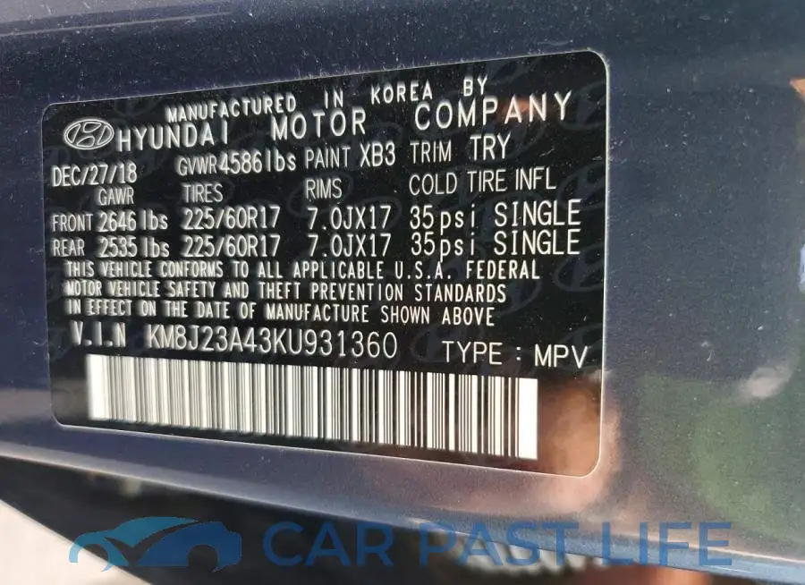 KM8J23A43KU931360# 13