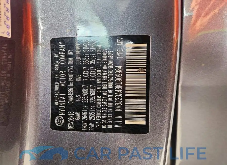 KM8J23A48KU909984# 13