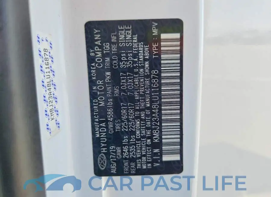 KM8J23A48LU116878# 13