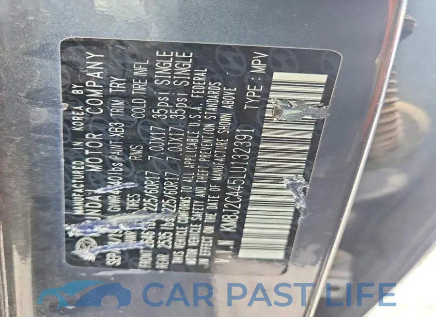 KM8J2CA45LU132391# 13