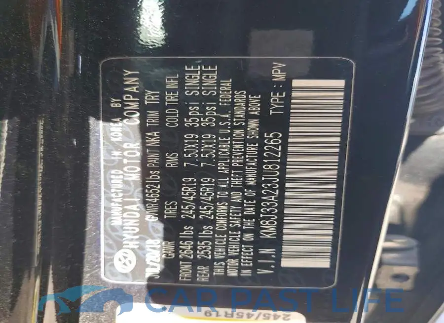 KM8J33A23JU812265# 13