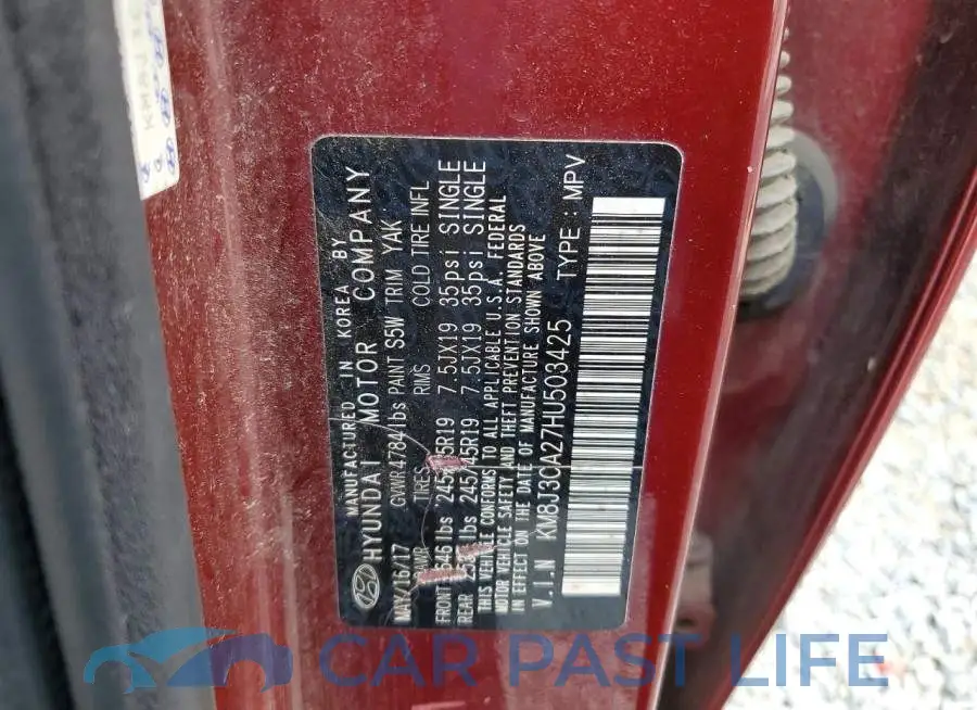 KM8J3CA27HU503425# 13