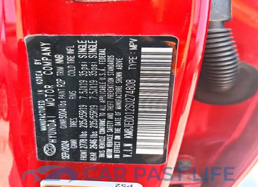 KM8JEDD12SU274808# 13