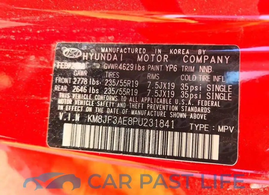 KM8JF3AE8PU231841# 14