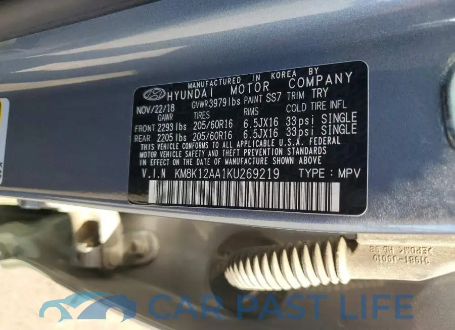 KM8K12AA1KU269219# 13