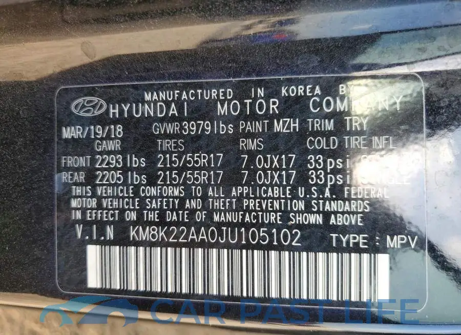 KM8K22AA0JU105102# 13