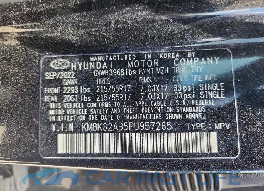 KM8K32AB5PU957265# 13