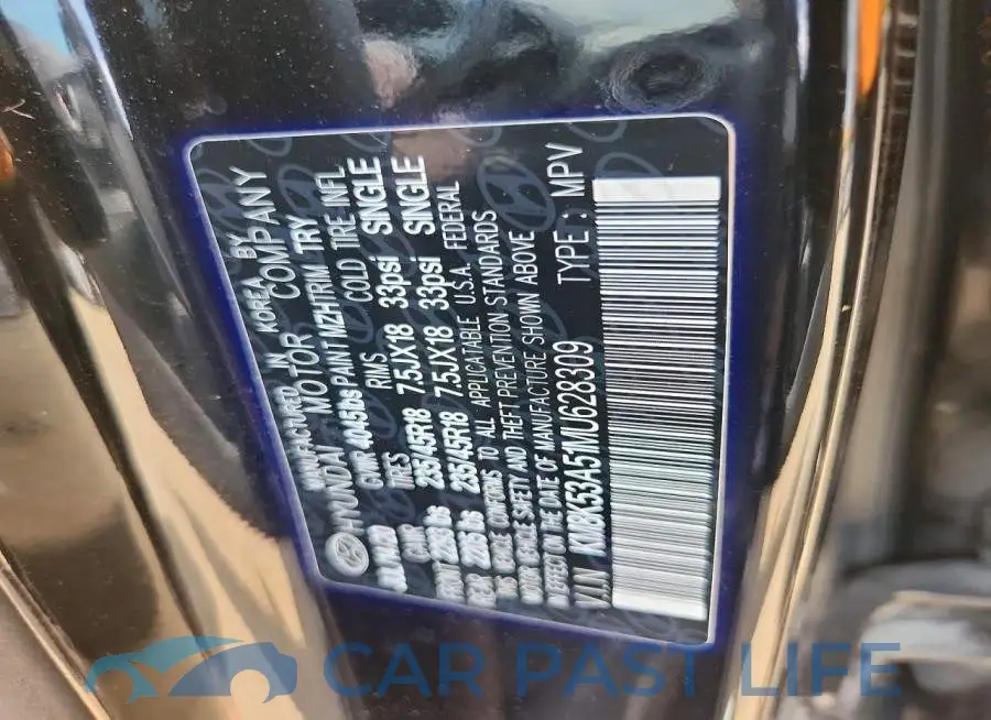 KM8K53A51MU628309# 12