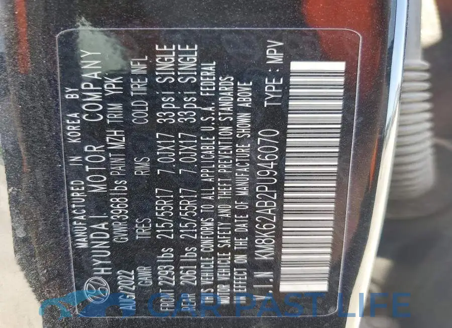 KM8K62AB2PU946070# 13
