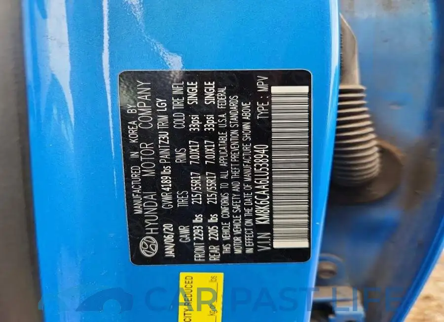 KM8K6CAA6LU538940# 13