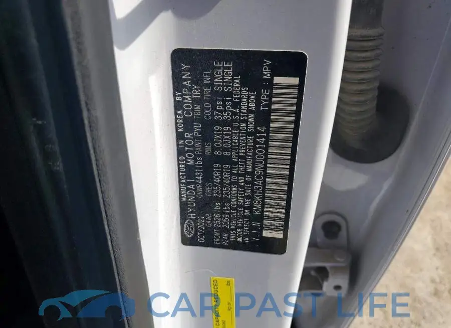 KM8KH3AC9NU001414# 13