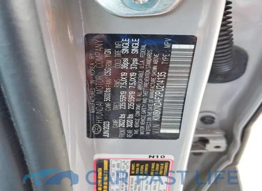 KM8KNDAF2PU214135# 13