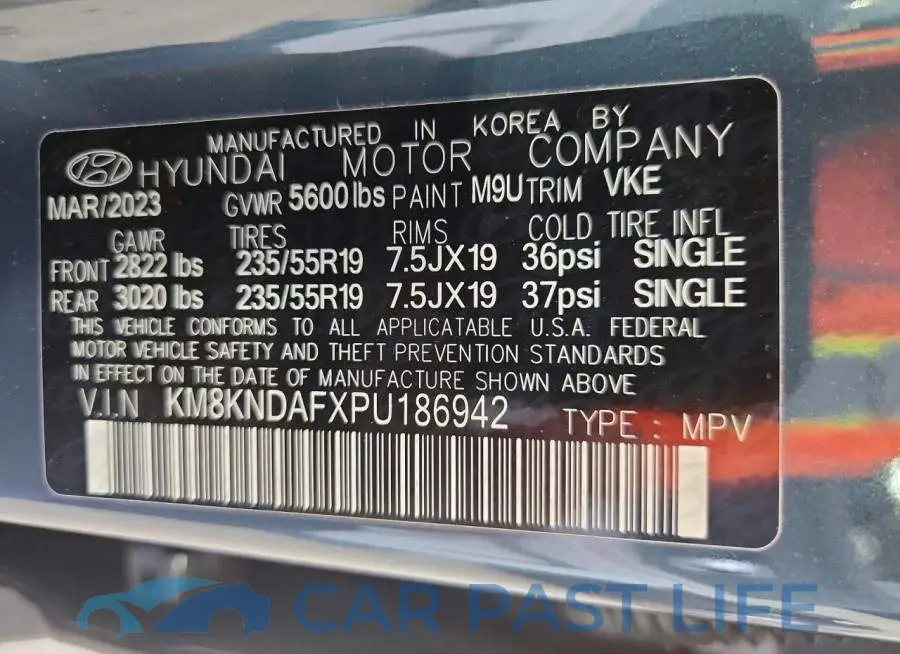 KM8KNDAFXPU186942# 13