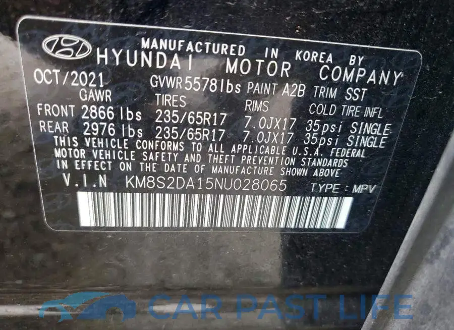 KM8S2DA15NU028065# 13