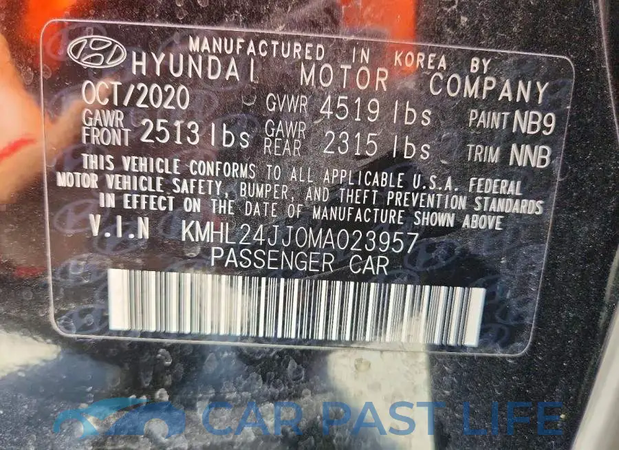 KMHL24JJ0MA023957# 13