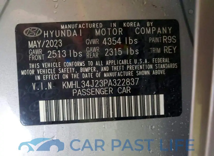 KMHL34J23PA322837# 13