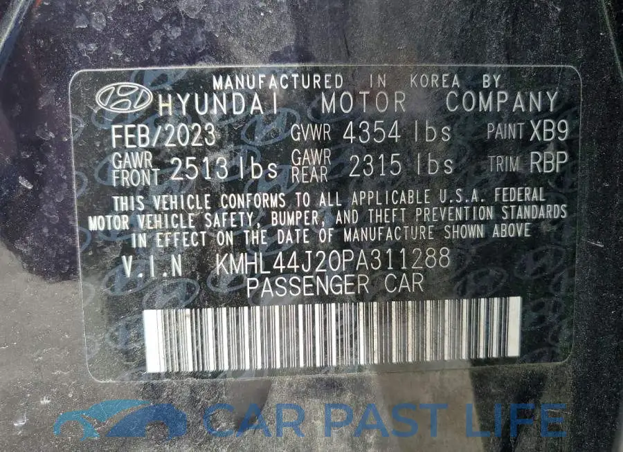 KMHL44J20PA311288# 12