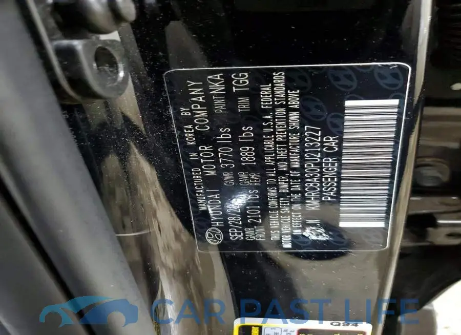 KMHRC8A30PU213227# 14