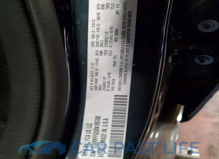 1C6RRFFG5SN185700# 12