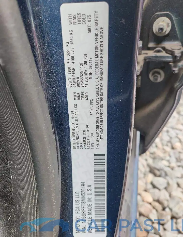 1C6SRFFT3MN520194# 12