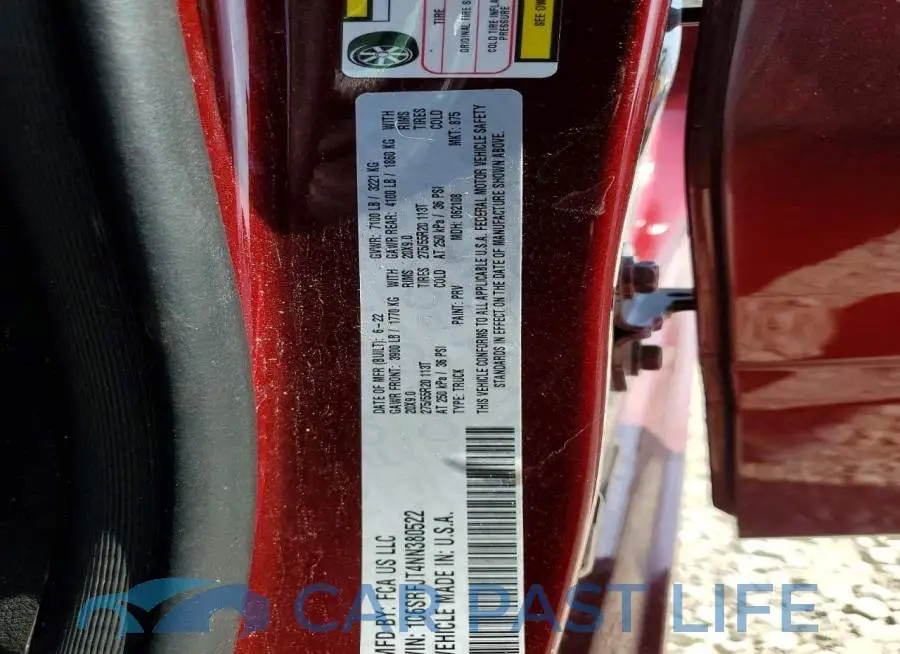 1C6SRFJT4NN380522# 13