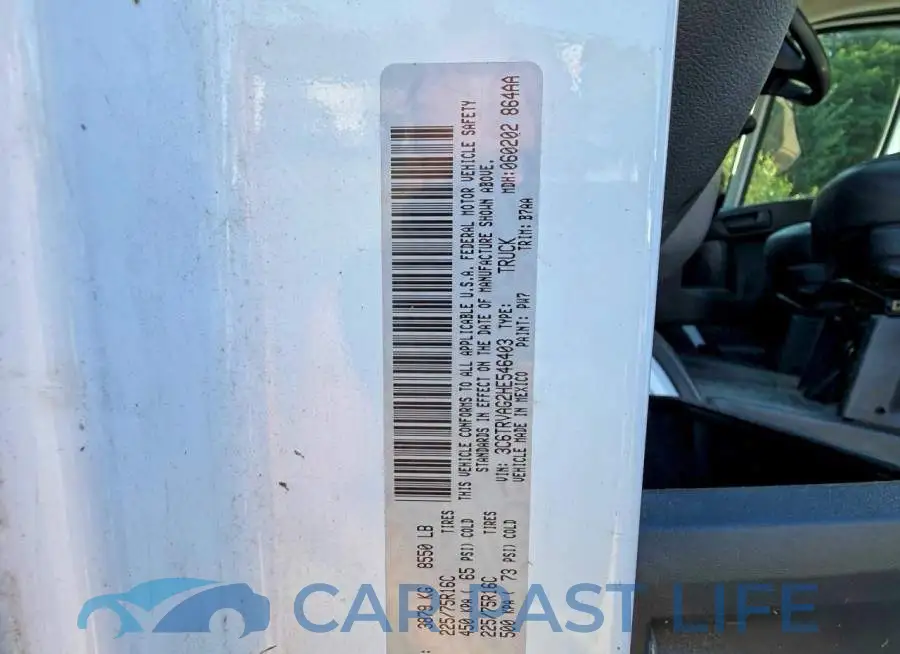 3C6TRVAG2HE546403# 10