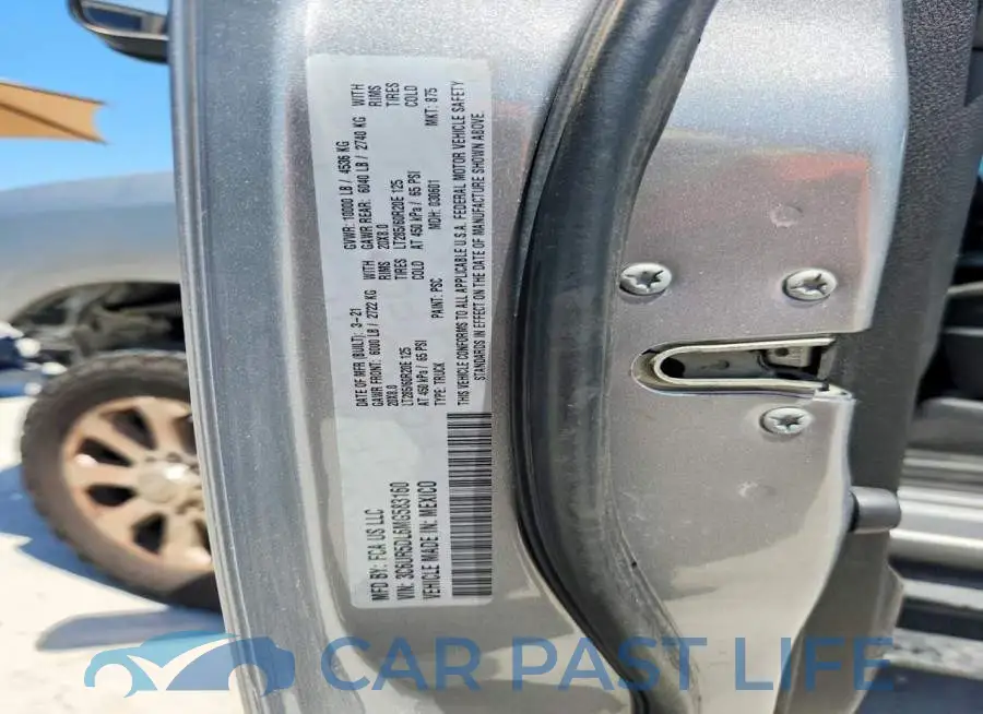 3C6UR5DL6MG583160# 13