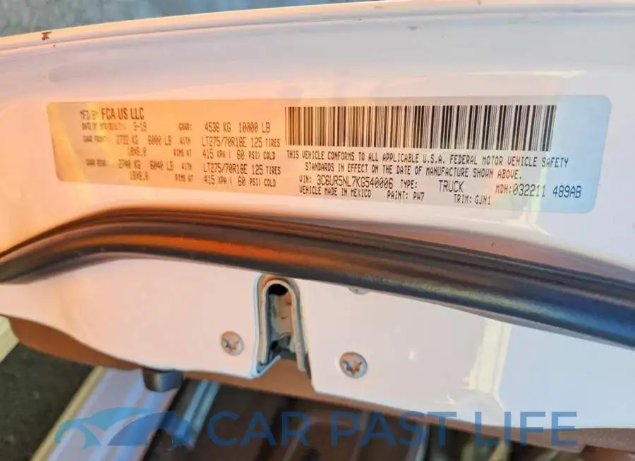 3C6UR5NL7KG540006# 13