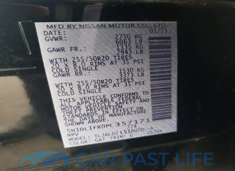 5N1DL1FR0PC357171# 13
