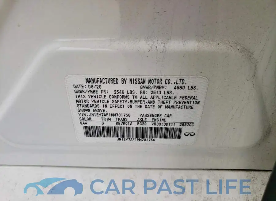 JN1EV7AP1MM701756# 12