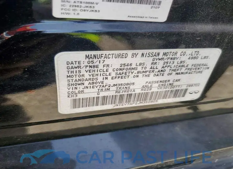 JN1EV7AP2JM350805# 12