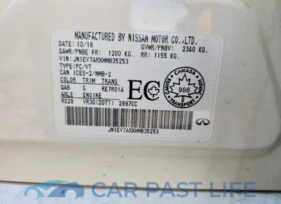 JN1EV7ARXHM835253# 13