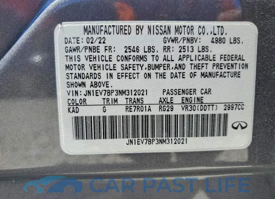 JN1EV7BP3NM312021# 12
