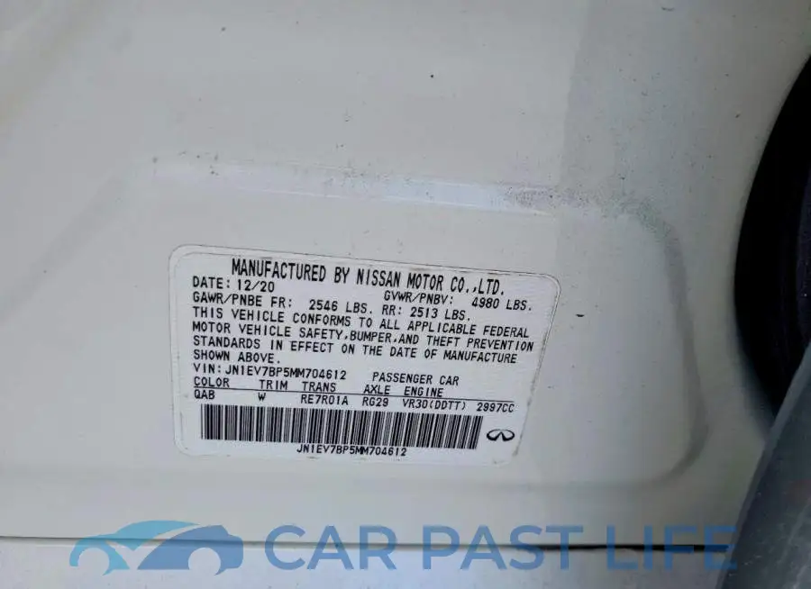 JN1EV7BP5MM704612# 12