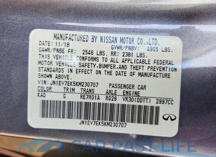 JN1EV7EK5KM230707# 12