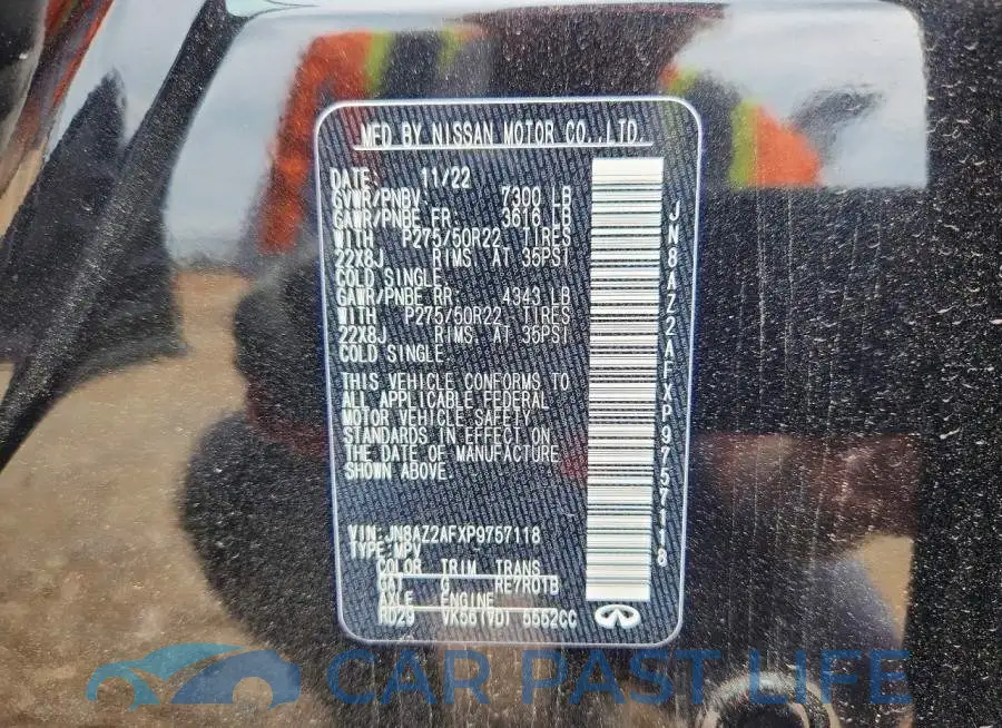 JN8AZ2AFXP9757118# 14