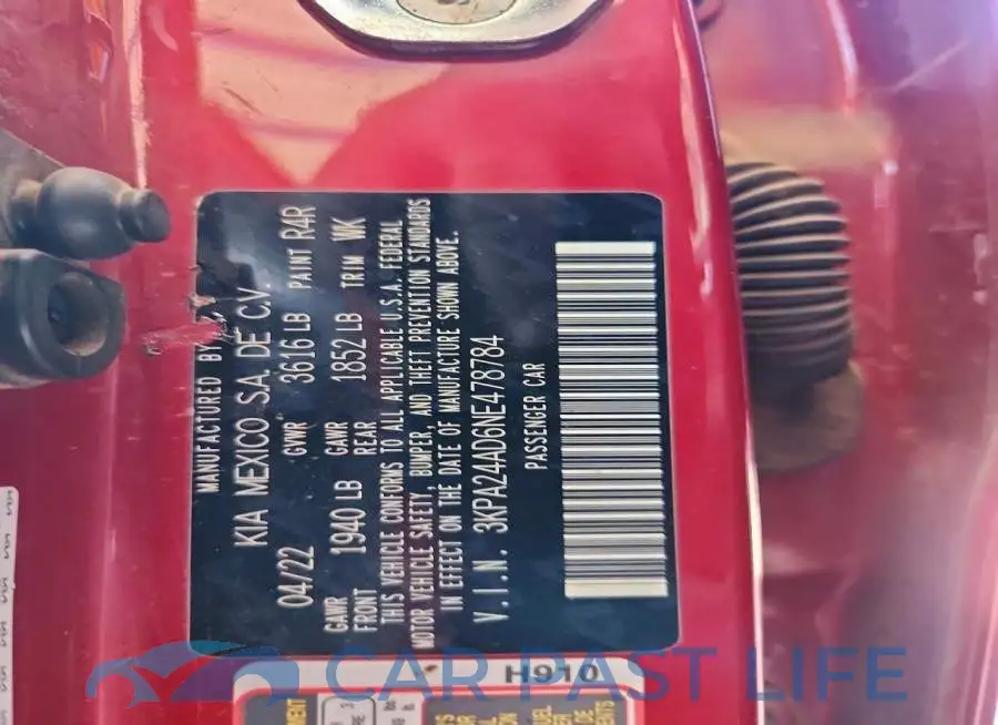 3KPA24AD6NE478784# 12