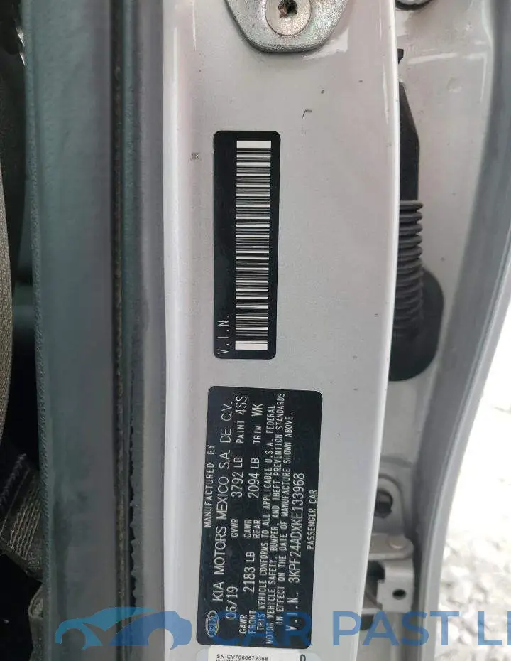 3KPF24ADXKE133968# 13