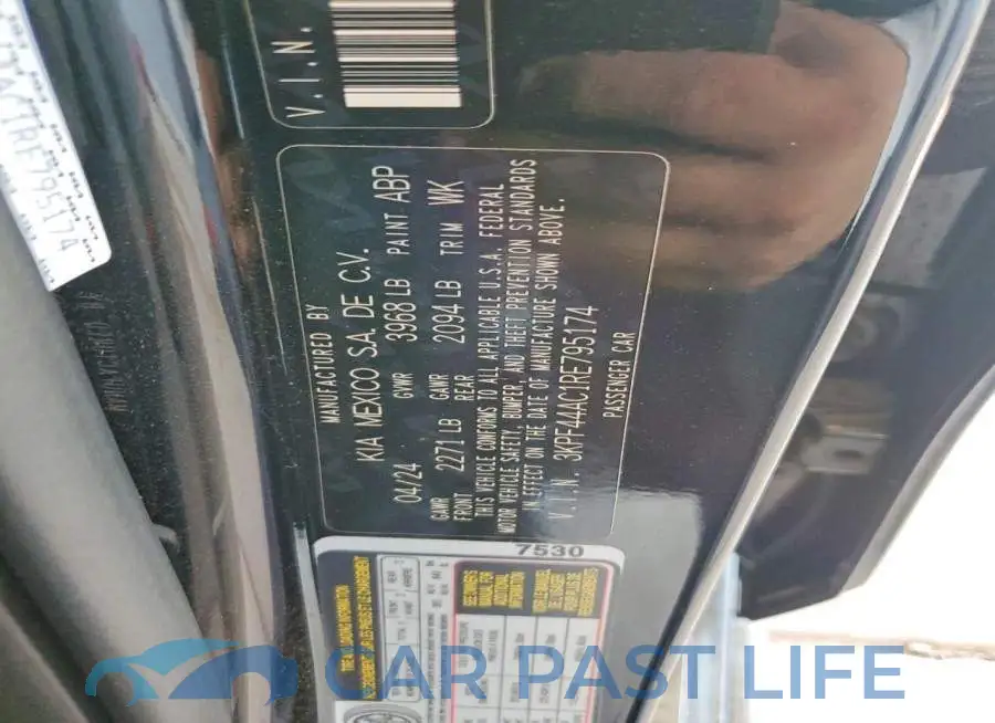 3KPF44AC1RE795174# 13