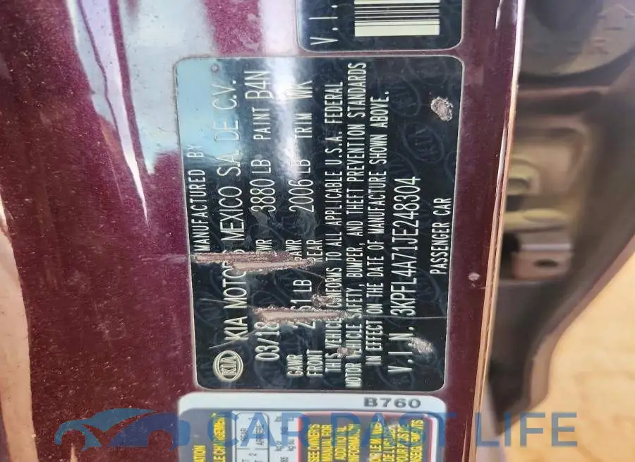3KPFL4A71JE248304# 12