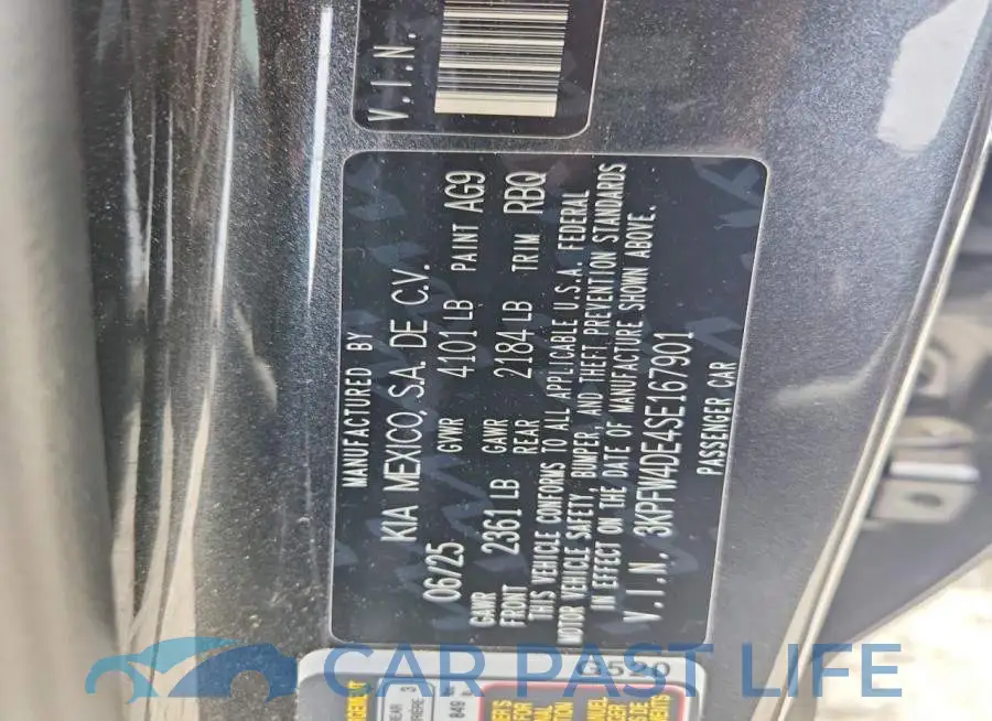 3KPFW4DE4SE167901# 12