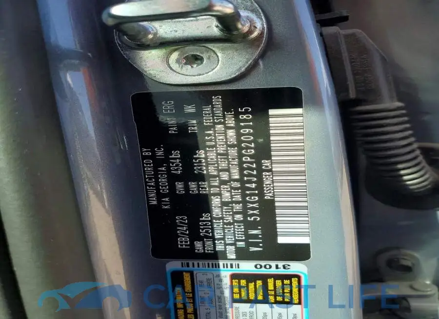5XXG14J22PG209185# 12