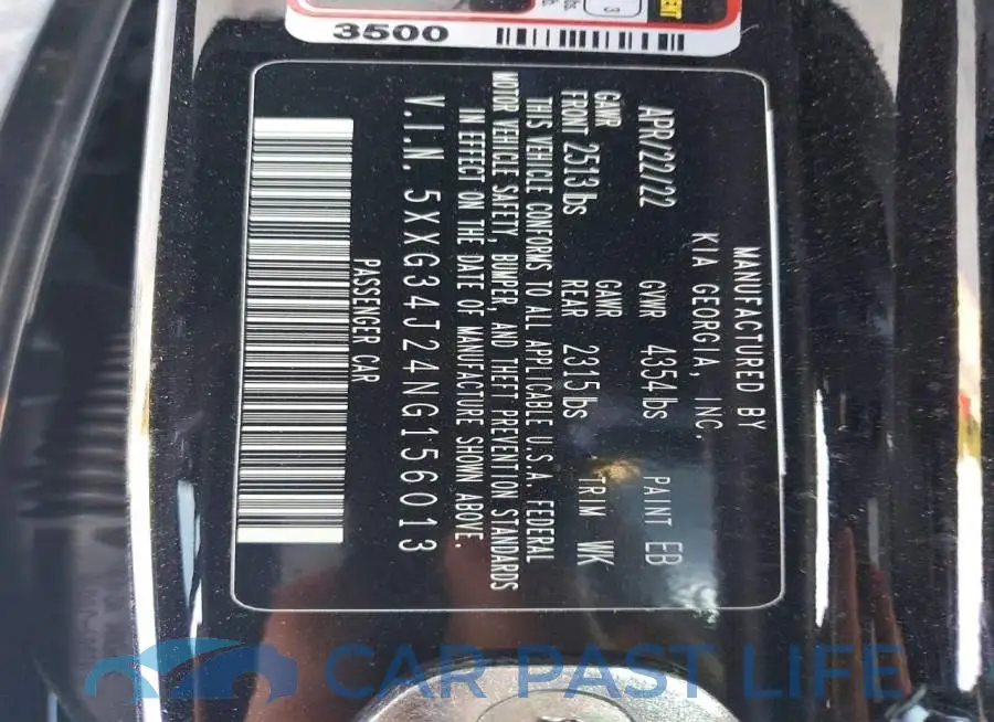 5XXG34J24NG156013# 12