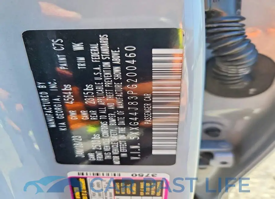 5XXG44J83PG200460# 12