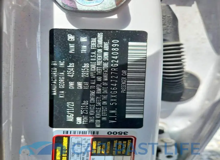 5XXG64J27RG240890# 12
